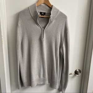 Calvin Klein Men’s 1/4 Zipper Pullover Sweater XL